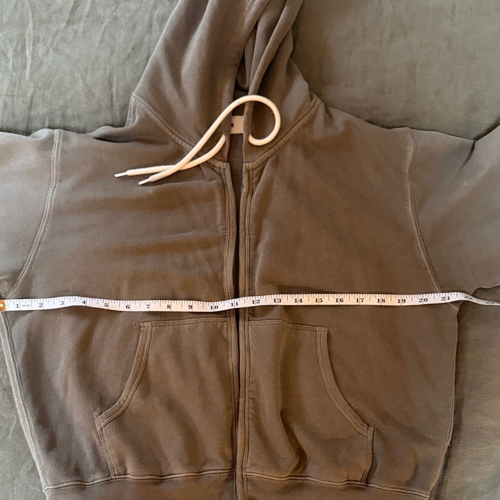 Vintage Interloop Tan Full Zip Hoodie - Picture 5 of 8